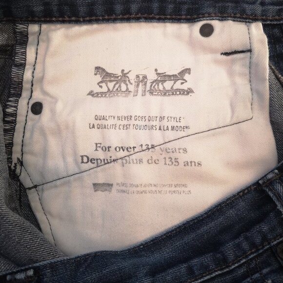 Levi's 513 Men's Straight Leg Size 34 Waist Medium Wash Jeans - Picture 7 of 10